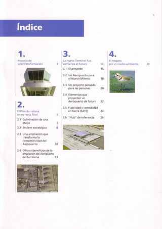 Pàgina 3 de 32 del document "Nueva Terminal Sur" editat pel Pla Barcelona (AENA) sobre la nova terminal T1 de l'aeroport del Prat